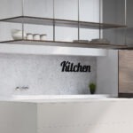 White,And,Wooden,Kitchen,Interior,With,A,White,Counter,,A